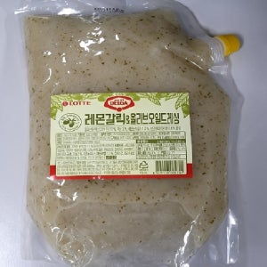 롯데 레몬갈릭 올리브오일 드레싱 2kg 샐러드소스