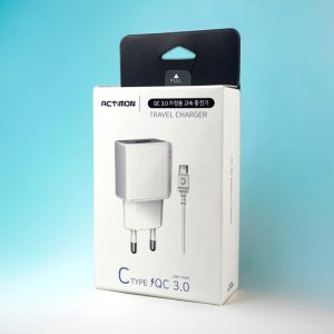 고속 충전기 C타입 급속 퀵차지 3.0 USB 9V 케이블포함