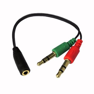 인네트워크 3극 3.5 스테레오 4극 Y케이블 20Cm [IN-4FSTY015] INS038