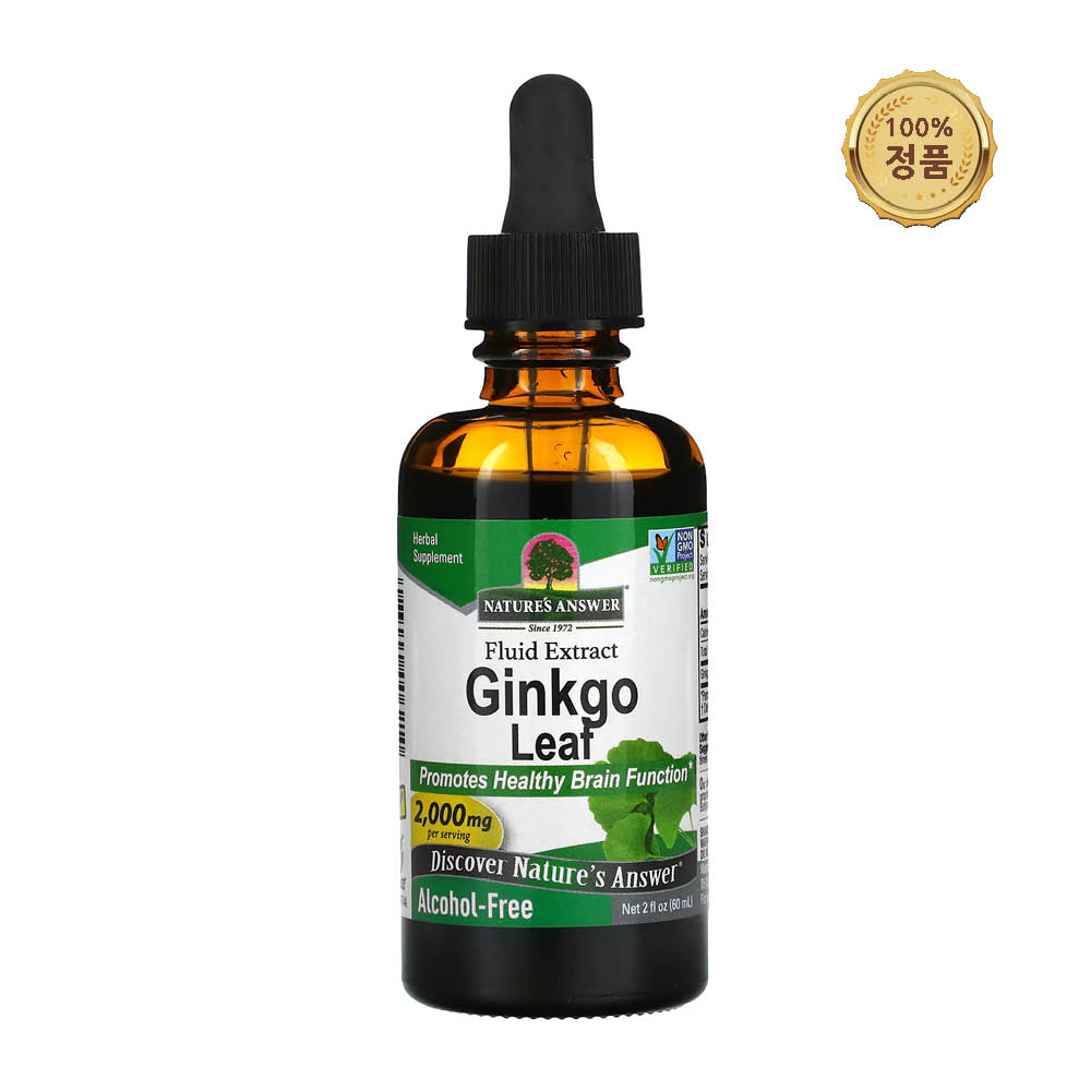 네이처스앤서 은행잎 추출물 <b>징코리프</b> 2,000mg 60ml