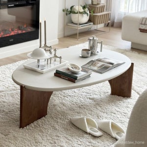 우디 좌식 소파 원목 거실 테이블 1200