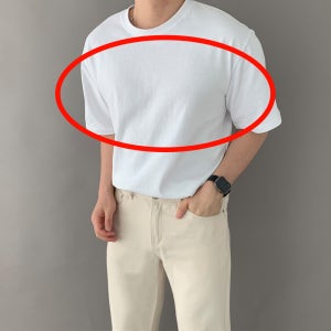 10수반팔 안비치는흰티 두꺼운반팔티