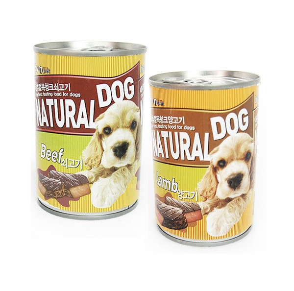 애견 통조림 간식 강아지 캔 바이앤펫 <b>내추럴</b> 독 청크 400g