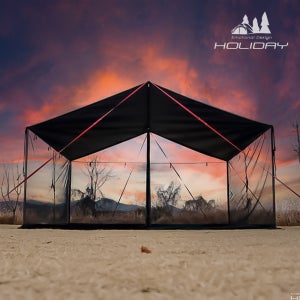 홀리데이 메쉬 스크린 렉타 타프 스크린 캠핑 모기장 방염원단