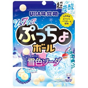 일본 UHA 미카쿠토 푸쵸볼 구미 젤리 파우치 스노우 소다 12개입 미각당 일본젤리