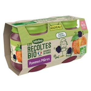 입맛 영양 건강 아기밥 아기 compote 생후 4-6개월 ripe 사과 바이오 2병 of 130g 2세트 프랑스직구 까르푸