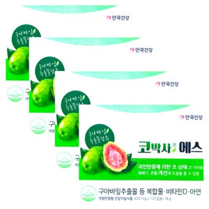 안국건강 코박사 에스 650mg x 120캡슐 x 4박스 4개월분