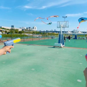 캠핑가서놀이 야외 활동 슈팅건 권총 에어 글라이더건