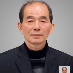 증명사진으로 영정액자확대 사진복원 [강언니사진들]