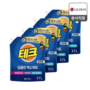 테크 딥클린 엑스퍼트 실내건조 액체세제 일반 리필 일반용