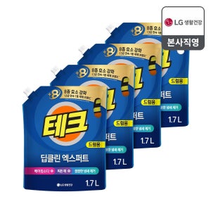 테크 딥클린 엑스퍼트 실내건조 액체세제 일반 리필 드럼용