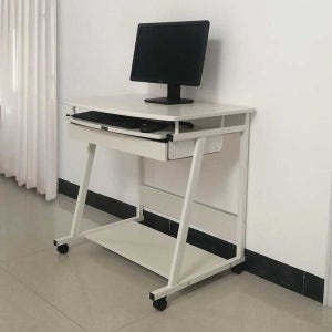 소형 컴퓨터책상 1인 틈새 바퀴달린 거실 데스크 서랍