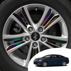 어른킹 YF소나타 16 17 브릴리언트 18 하이브리드 17인치 휠 스포크 포인트 홀로그램 데칼 스티커 몰딩 튜닝