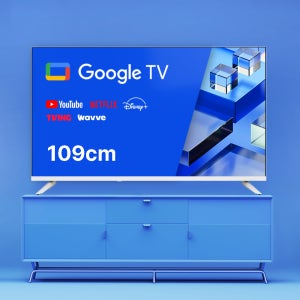 구글 스마트 43 TV 화이트 FHD 109cm 유튜브 넷플릭스 OTT 삼탠바이미 모니터