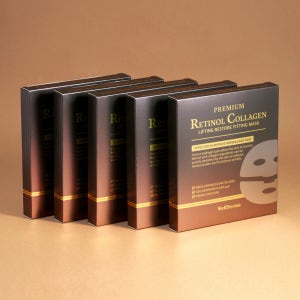 웰더마 레티놀 콜라겐 리프팅 피팅 마스크 팩 20매 (5박스) + 토너 패드 60매