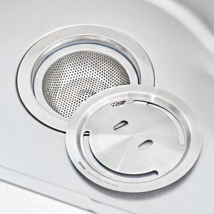 알로하우스 톡톡 스텐304 싱크대 배수구망 거름망 + 스마일형 커버세트