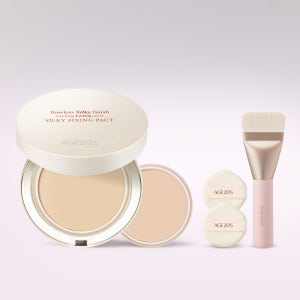 에이지투웨니스 실키 픽싱 팩트 14g 본품+리필(+퍼프2매,스패출러브러쉬) (SPF50+)