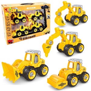 뚝딱뚝딱 DIY 공구놀이 조립 건설 세트 중장비 자동차 장난감