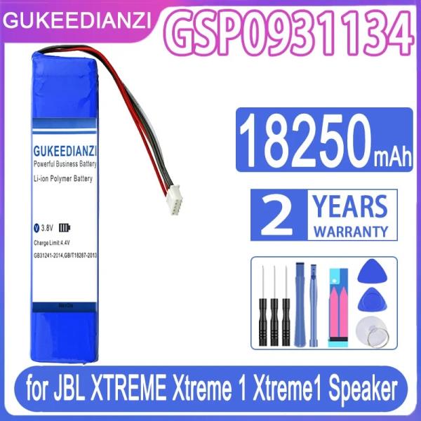 GUKEEDIANZI JBL XTREME Xtreme 1 스피커용 교체 배터리, GSP0931134, <b>18250</b>mAh