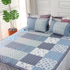 라라패치 30수 광목면100% 침대패드 겸 카페트 슈퍼싱글