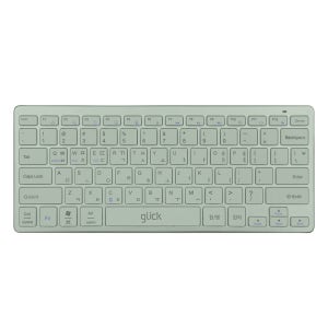 지클릭커 오피스프로 WK30 움직이는 마카롱 슬림 라이트 저소음 무선 블루투스 키보드 그린