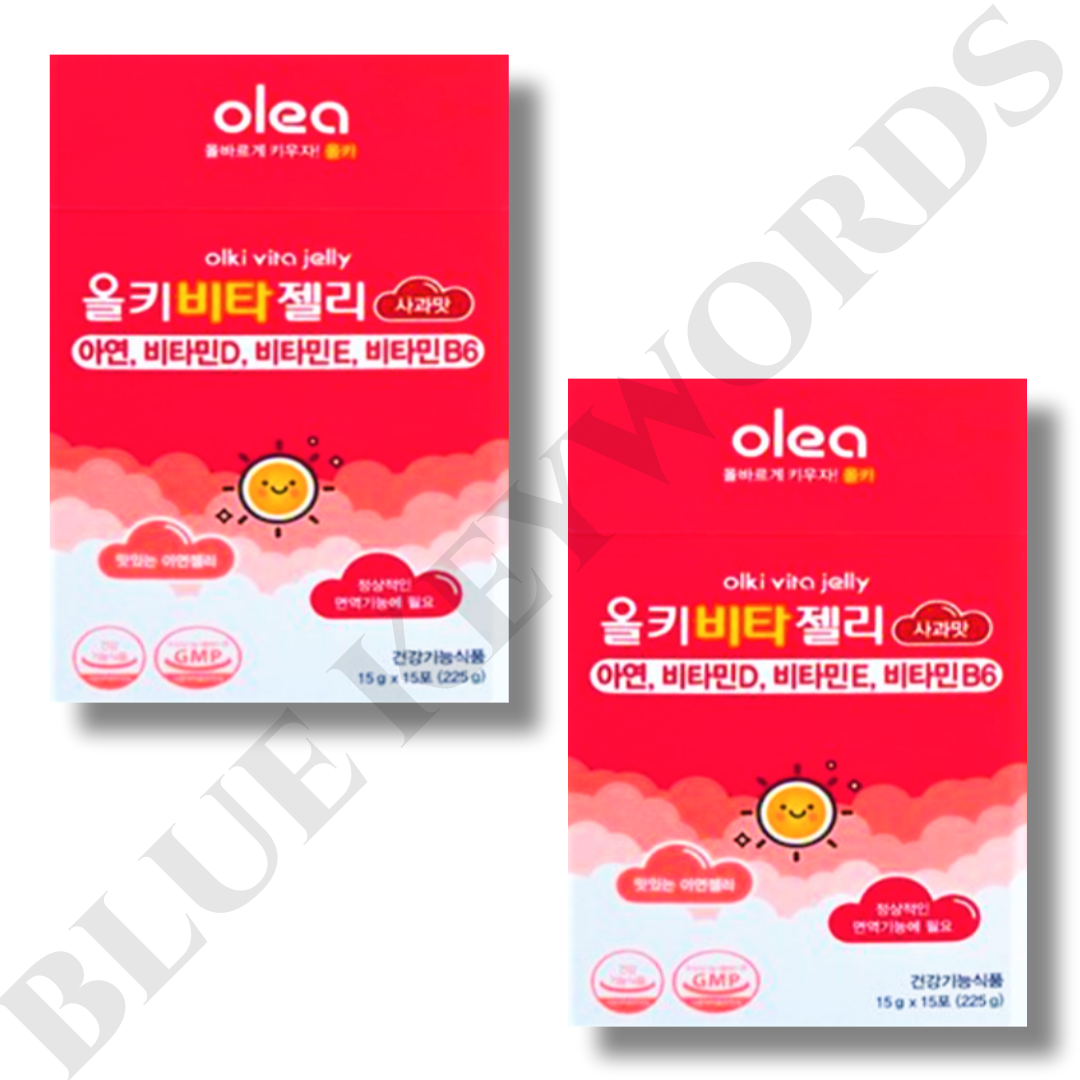올레아 올키 비타젤리 사과맛 15g x 15포 x 2박스 30일분