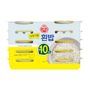 오뚜기 맛있는 오뚜기밥 흰밥 200g, 10개