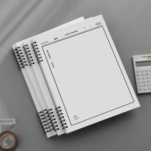 [SET] 뮤니드 스프링 좌철 다분할 노트 무지 4권 세트