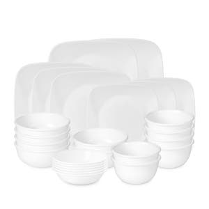 코렐 저스트화이트 한국형 6인 26P 사각 홈세트 / 그릇세트 집들이선물 예쁜접시 신혼 6인식기 혼수