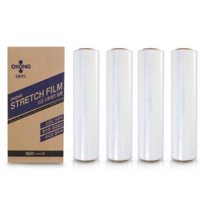 오공 스트레치 필름 30mic 200M 500mm 4롤 1박스 포장용 랩 파렛트