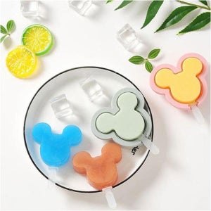 실리콘 얼음틀 얼음 아이스 트레이 샤벳 아이스크림 큐브 틀 1개(색상랜덤)