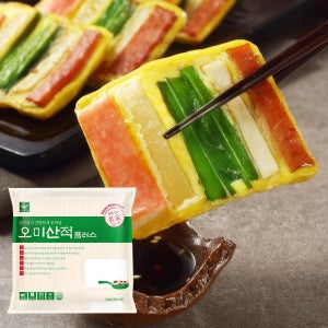 사옹원 오미산적 플러스 2kg (45g x 45ea) 업소용 대용량 꼬지없는산적 부침개 바삭한 전 명절 음식