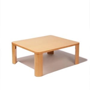 davidannie 솔리드 우드 커피 테이블 거실 좌식 접이식 원목 테이블