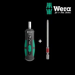 WERA 베라 수공구 7515 토크 렌치 2-6 Nm + 베셀 PH2-65mm 비트 (075815)