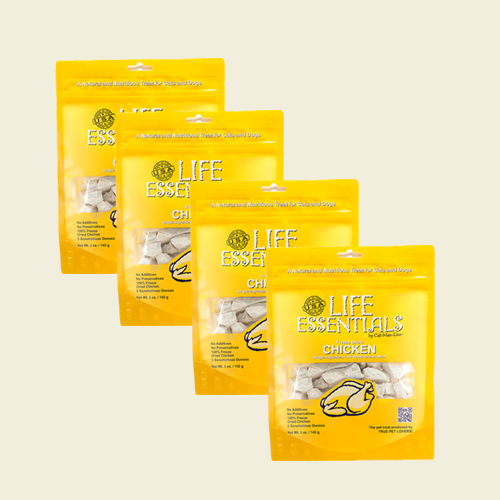 [4개] 캣만두 라이프 에센셜 동결건조간식 치킨 대용량 142g