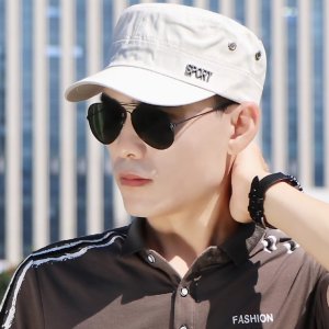 모자 골프 춘추SPORT 블랙, 밀리터리 자외선차단 면모자 남녀공용 모자 카스트로 아웃도어