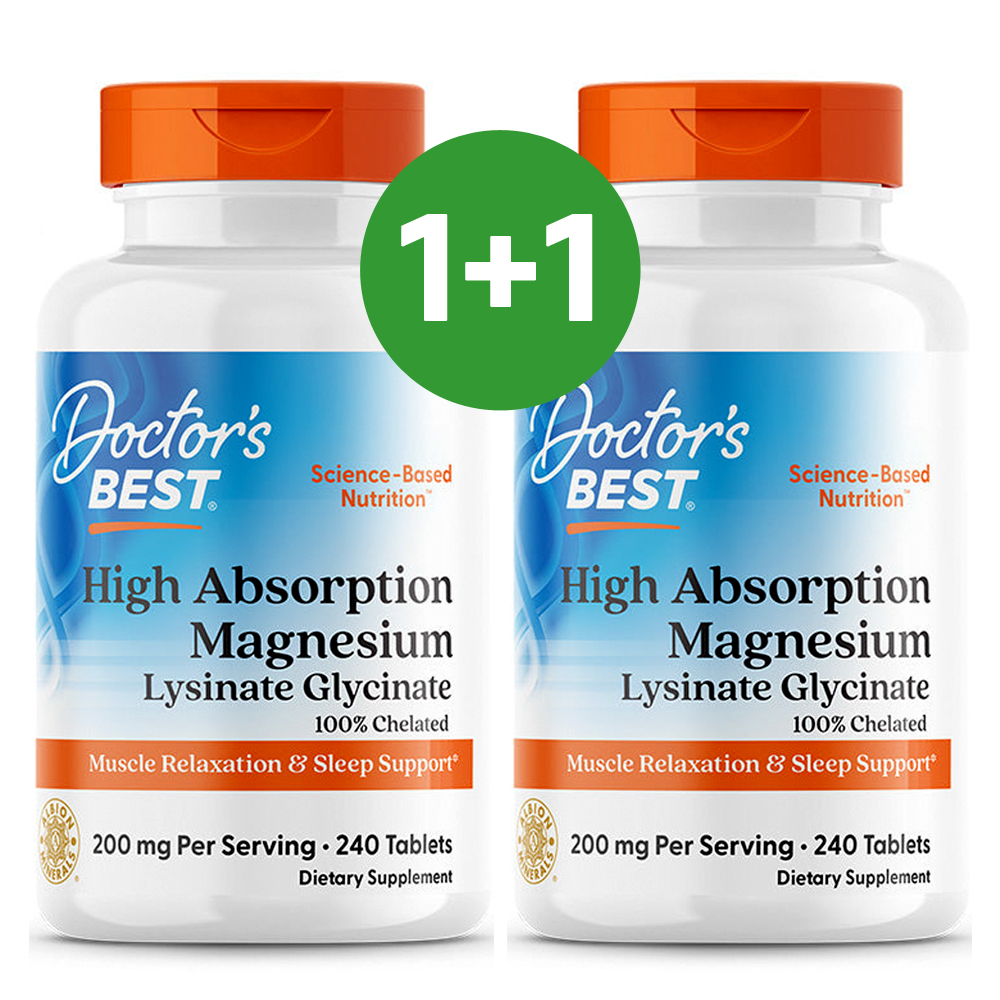 닥터스베스트 킬레이트 마그네슘 글리시네이트 200mg 240정 2통