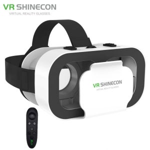 3D 가상현실 스마트폰 VR고글 영상게임 헤어 밴드형 VR안경 리모컨포함