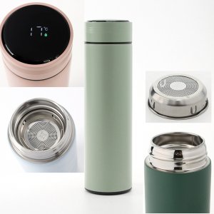보냉물병 캠핑 보온병 등산용 스텐 500ml 온도표시 차망