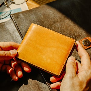 [이니셜 각인] 마뜨 베지터블 푸에블로 소가죽 남자 반지갑