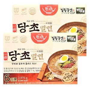 코스트코 밀면 일월풍면 당초 밀면 2976G [496G X 6인분] X 2박스 여름 국수