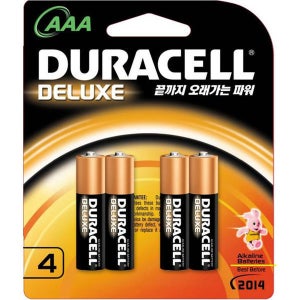 듀라셀 디럭스 건전지 AAA 4알입