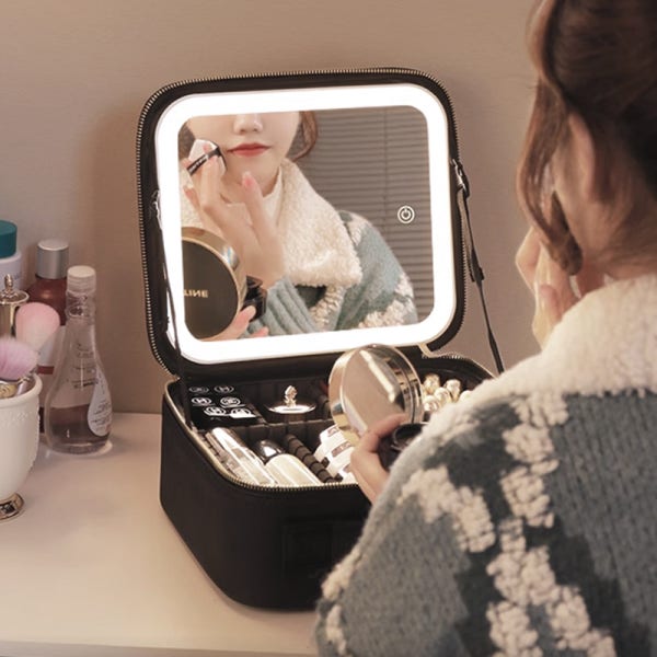 픽티드 led 조명 메이크업박스 화장품가방 파우치 led거울