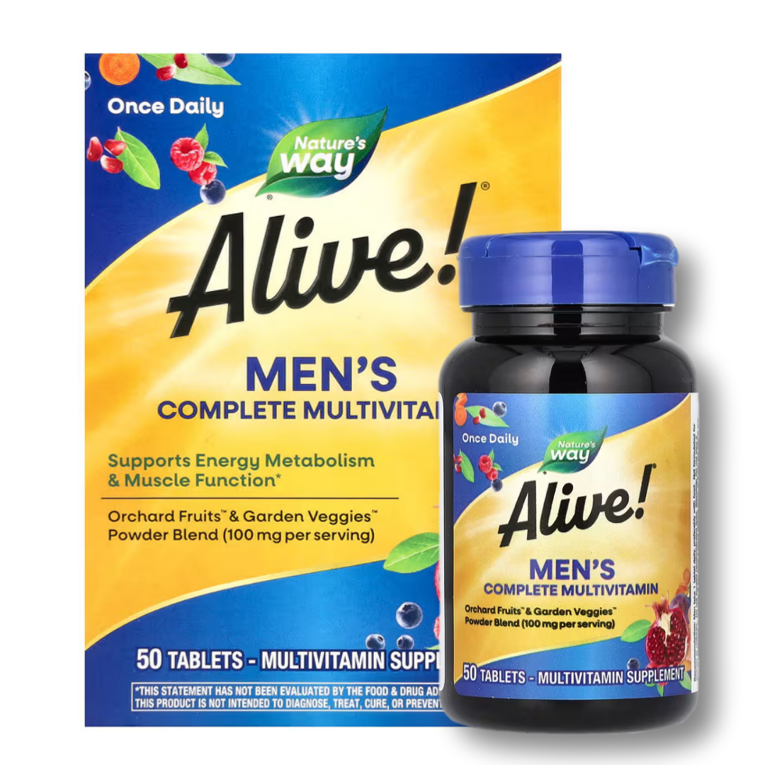 <b>네이쳐스웨이</b> 얼라이브포맨 멀티비타민 종합비타민 Alive for <b>Men</b> 50정