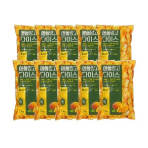산들네이처 냉동망고 냉동과일 냉동 애플망고 다이스 10kg, 1개
