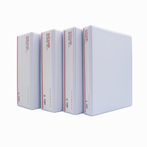 MBRO A4 투명 포켓 백색 3공 사다리 바인더 3cm 5cm 7cm 10cm