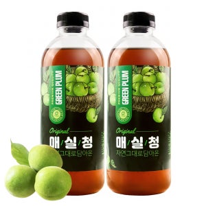 하동 숙성 매실원액 매실청 1000ml 2병 새콤달콤 매실액 액기스