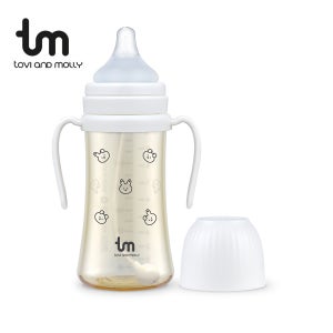 1+1 토비앤몰리 X 돗투돗 PPSU 빨대젖병 자기주도 셀프수유 젖병 280ml, 돗바니(화이트), 2개