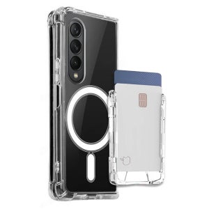 맥세이프 케이스 카드수납 홀더 투명, 갤럭시Z 폴드4