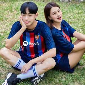 바르셀로나 홈형 225A 축구반티 스페인 유니폼 반팔세트 스포츠 체육대회 반티